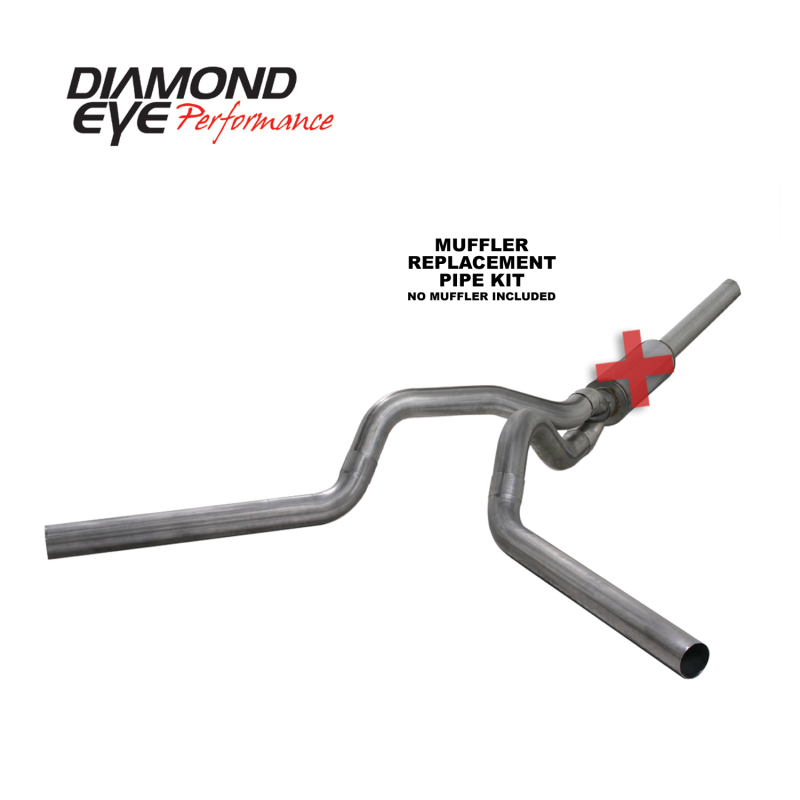 Dodge 3500 Performance Exhaust - Diamond Eye Performance - Cat Back, Dual Exit - `04-`07